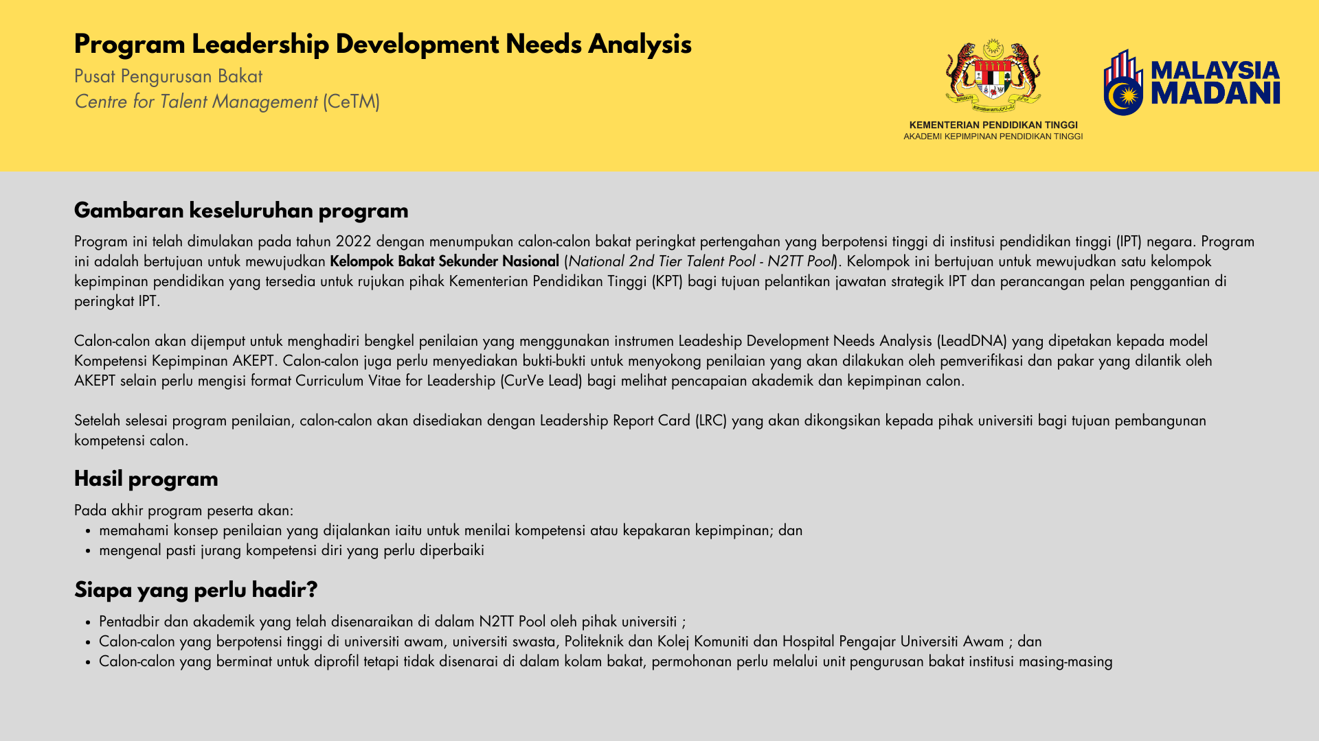 BESA   Leadership Development Needs Analysis